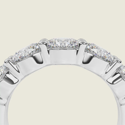 'Emily' 5 Stone 2.00ct  Round Diamond Wedding Band