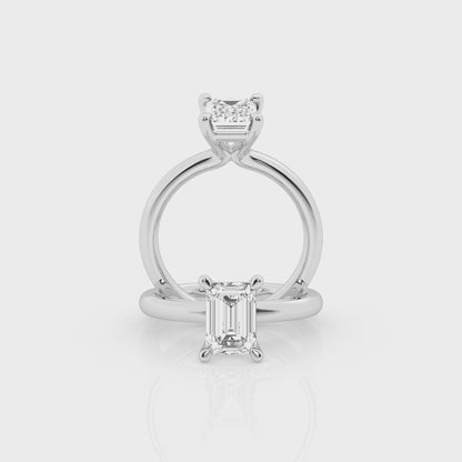 'Lilian' Ring with 3.02ct Radiant Diamond